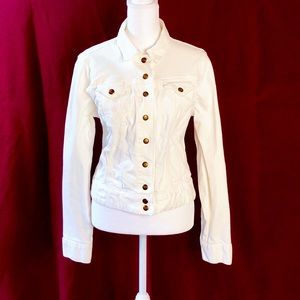 Lucky Brand White Sabrina Denim Jacket Size S/P
